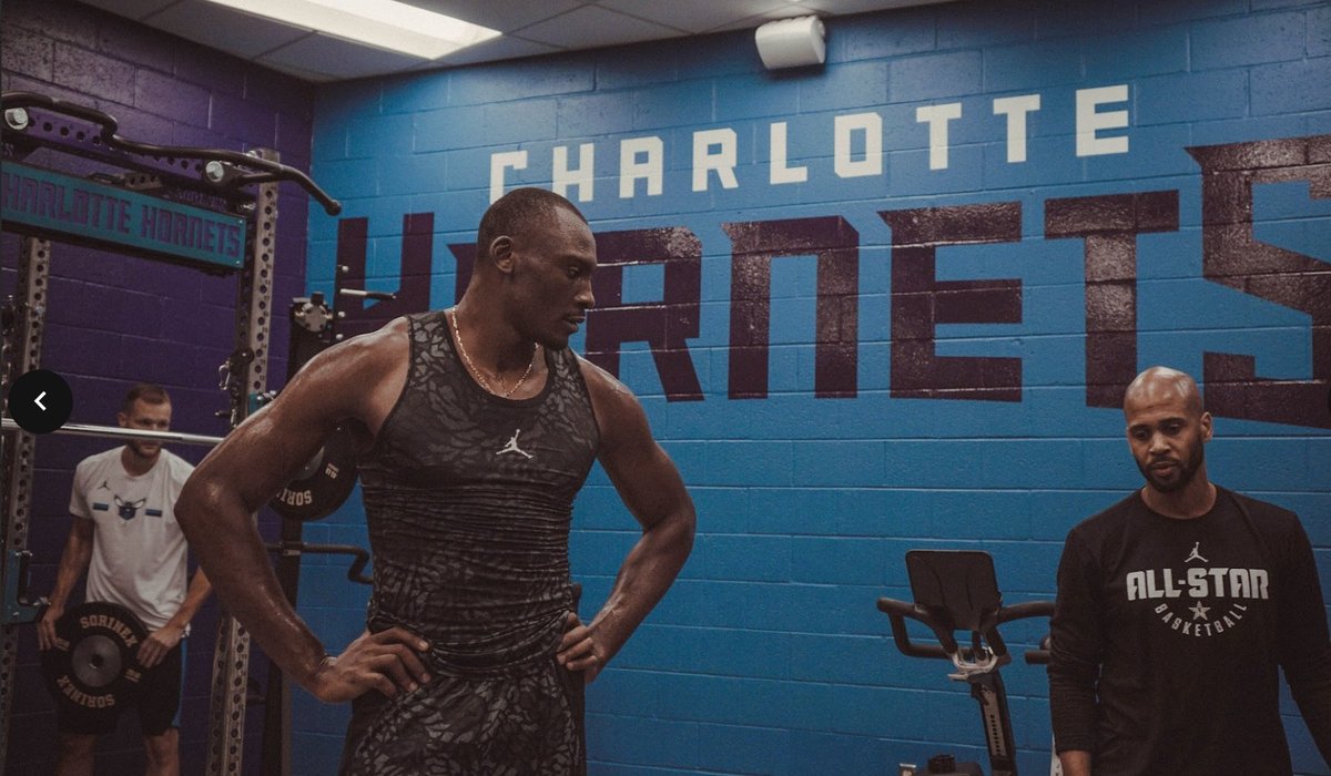 Bismack Biyombo training at Charlotte Hornets facility